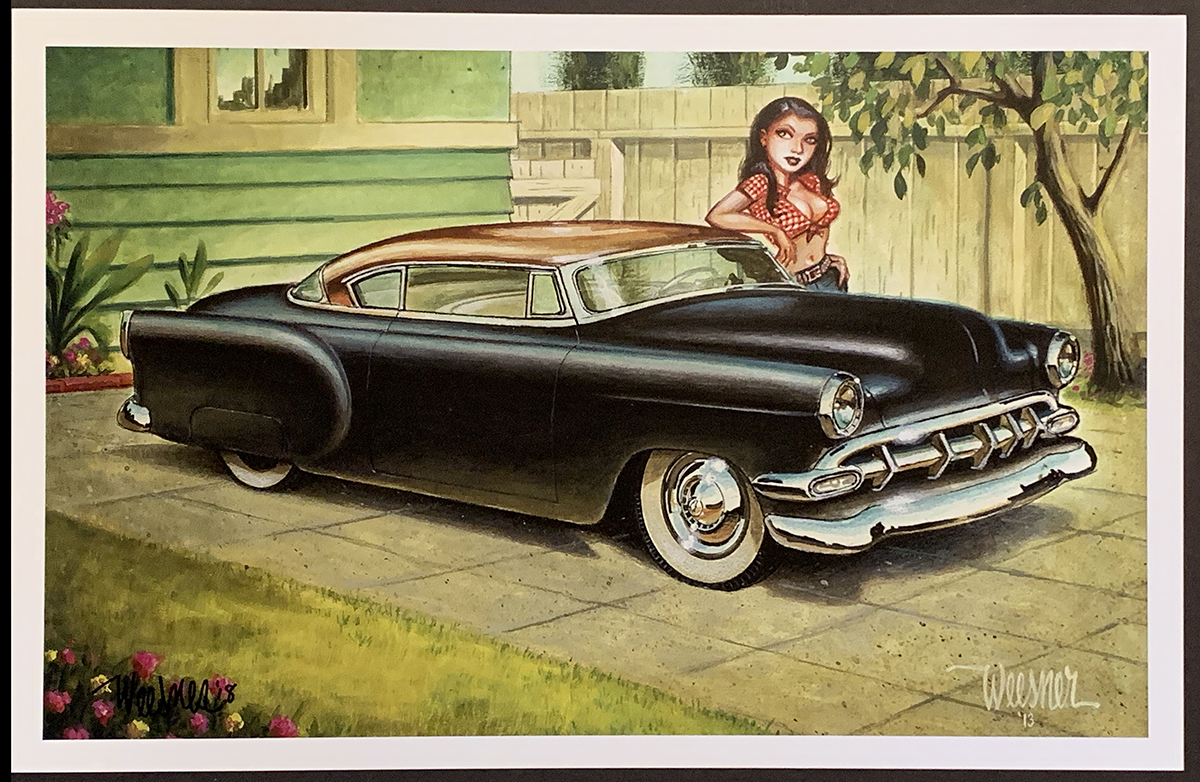 Weesner Copper Top Signed Hotrod Art Print — PosterPop.com